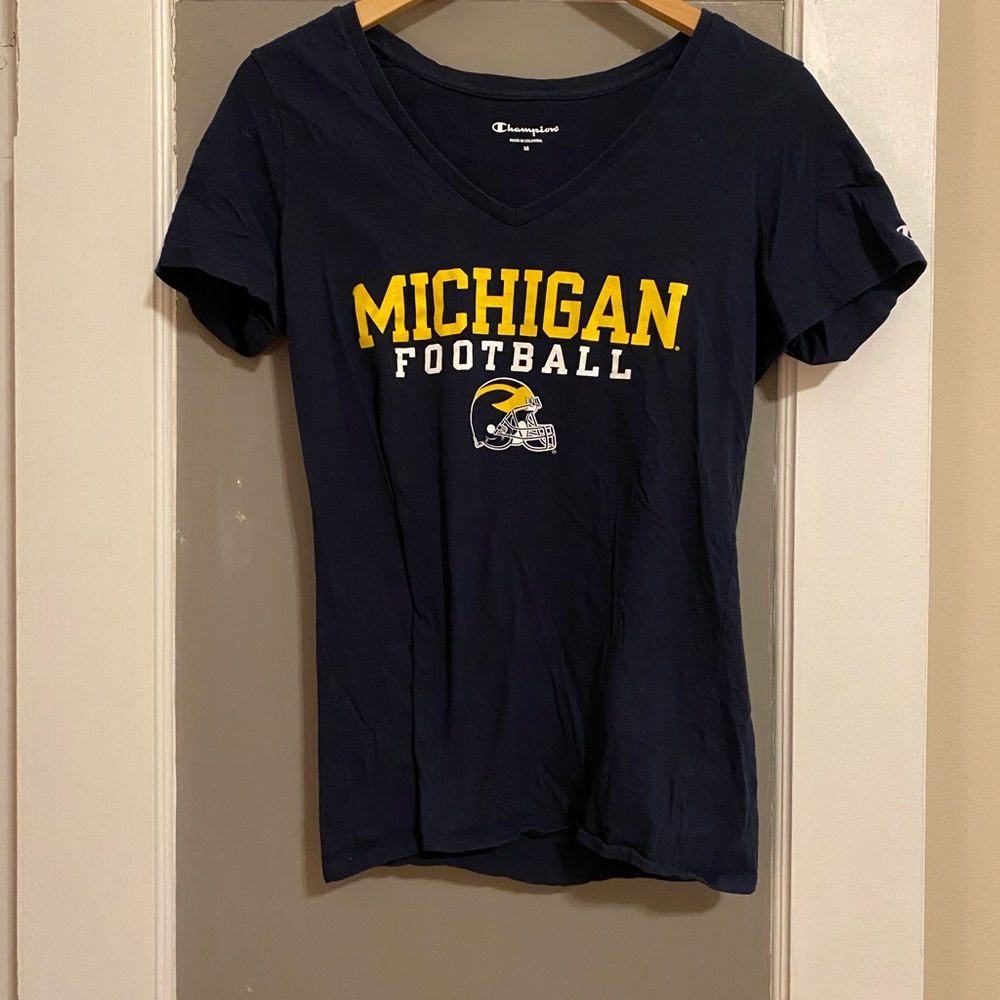 Blue Michigan v-neck